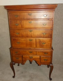 PERIOD MAPLE QUEEN ANNE HIGHBOY