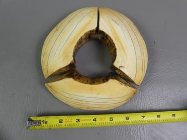 GIANT ANTIQUE FIJIAN BONE ARM BRACELET