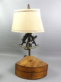 ANTIQUE SEXTANT LAMP
