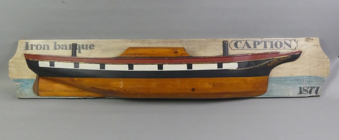 IRON BARQUE HALF HULL MODEL