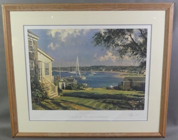JOHN STOBART PRINT - EDGARTOWN M.V.