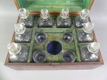 ANTIQUE SHIP'S DECANTER BOX
