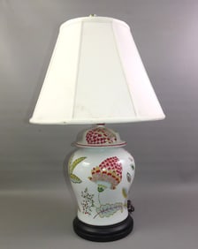 MODERN FLORAL TABLE LAMP