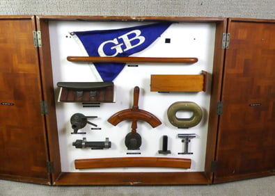 NAUTICAL WALL DISPLAY CABINET