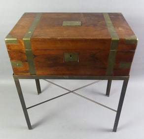 ROSEWOOD LAP DESK ON STAND