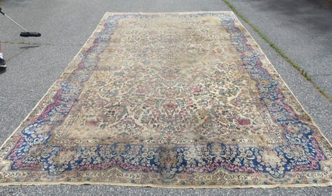 ANTIQUE KIRMAN CARPET 10 X 16 FT.