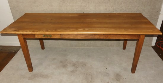ANTIQUE 7 FT FARM TABLE