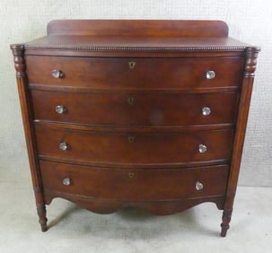NO. SHORE SHERATON BOW FRONT CHEST