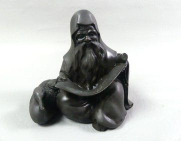 JAPANESE SIGNED BRONZE FIGURE