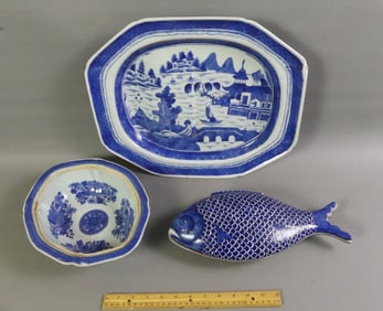 3 CHINESE CANTON ITEMS