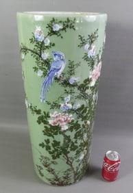 CHINESE CELADON UMBRELLA STAND