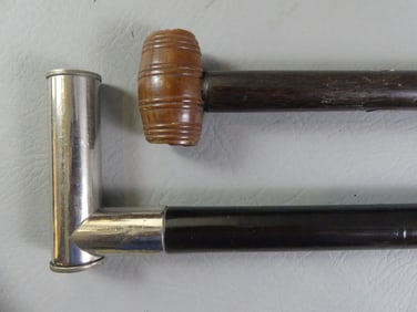 W. HARRISON POLITICAL CANE & SPYGLASS CANE