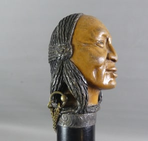DARTMOUTH COLLEGE INDIAN HEAD CANE