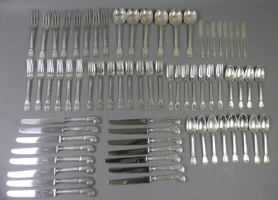 TIFFANY STERLING FLATWARE SET - CASTILIAN