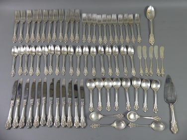 WALLACE GRAND BAROQUE STERLING FLATWARE SET