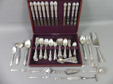 GORHAM STRASBOURG STERLING FLATWARE SET