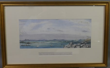1872 BERMUDA PAINTING SIGNED BOWEN