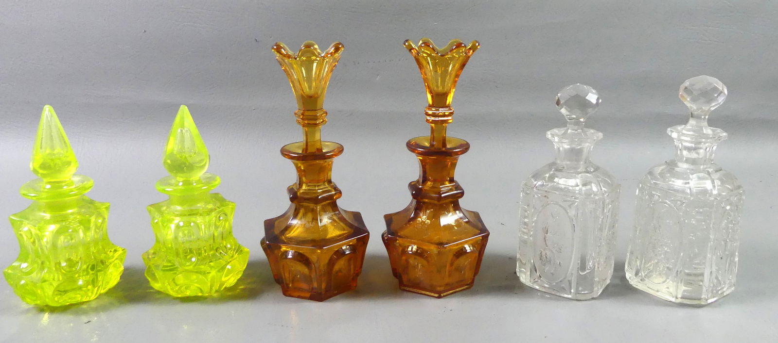 3 PAIR SANDWICH GLASS PERFUMES (1 of 4)