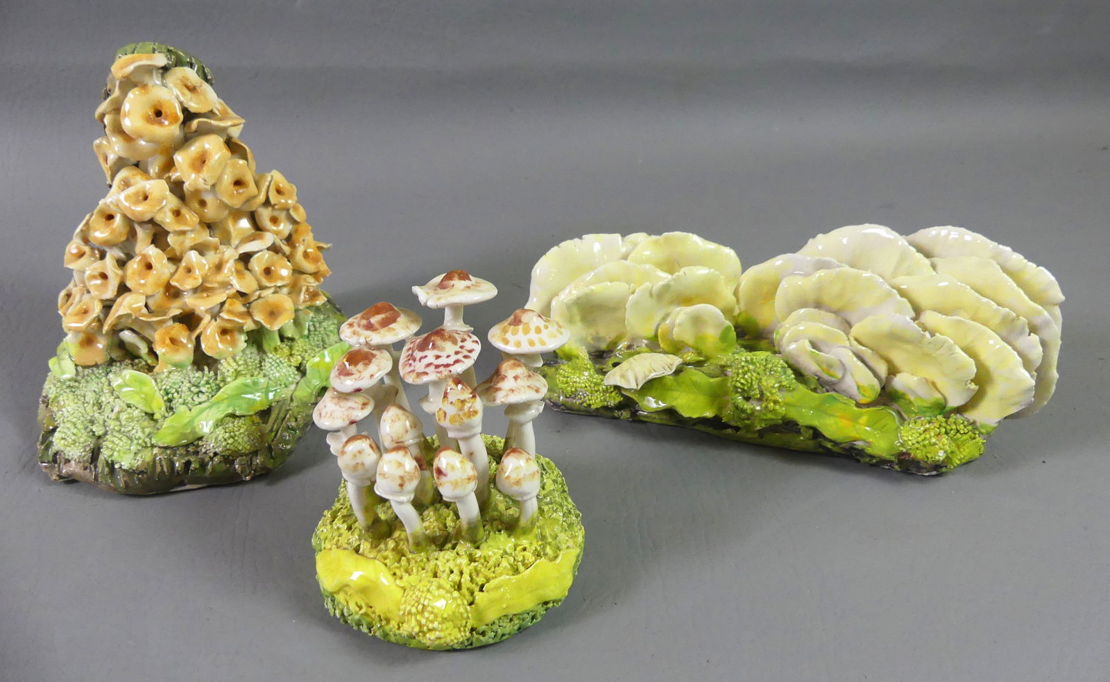 3 MARAVIGNA CERAMIC MUSHROOMS (1 of 3)