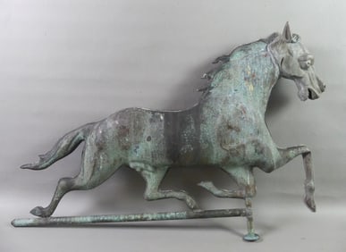 ANTIQUE RUNNING HORSE WEATHERVANE