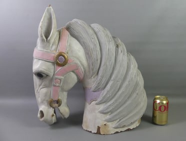 ANTIQUE CAROUSEL HORSE HEAD