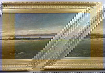 G.W. WHITAKER PAINTING - PANORAMIC LANDSCAPE