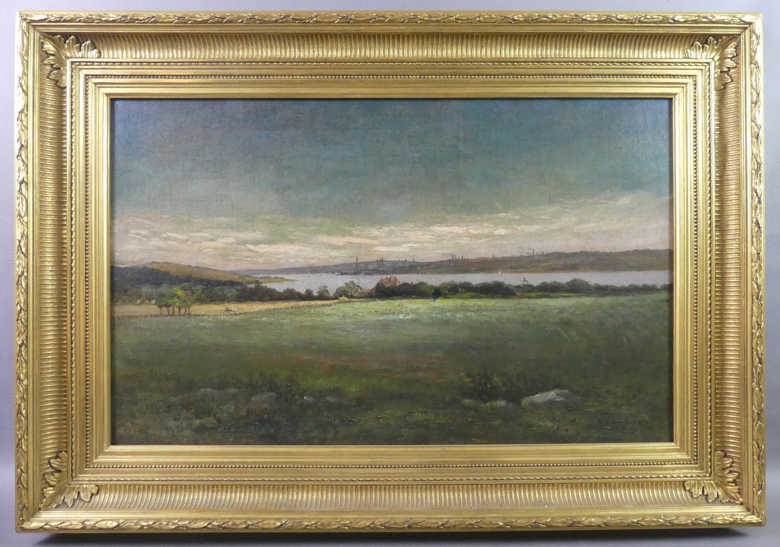 G.W. WHITAKER PAINTING - PANORAMIC LANDSCAPE (1 of 5)