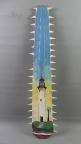 PAINTED SAWFISH ROSTRUM - LIGHTHOUSE