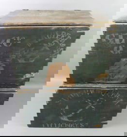 2 SHIP'S LIQUOR BOXES