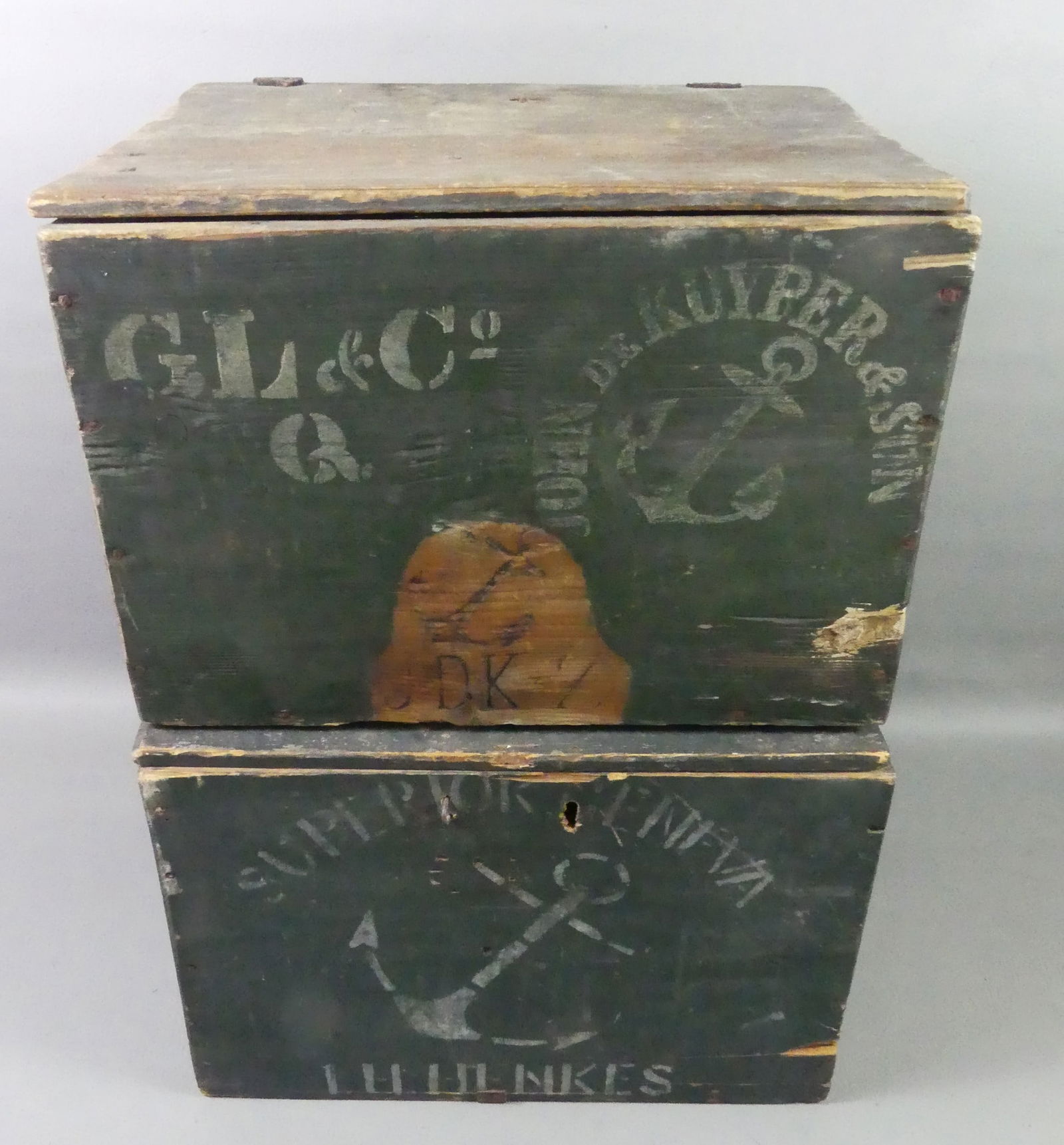 2 SHIP'S LIQUOR BOXES (1 of 3)