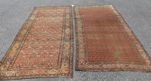 2 ANTIQUE ORIENTAL RUNNER RUGS