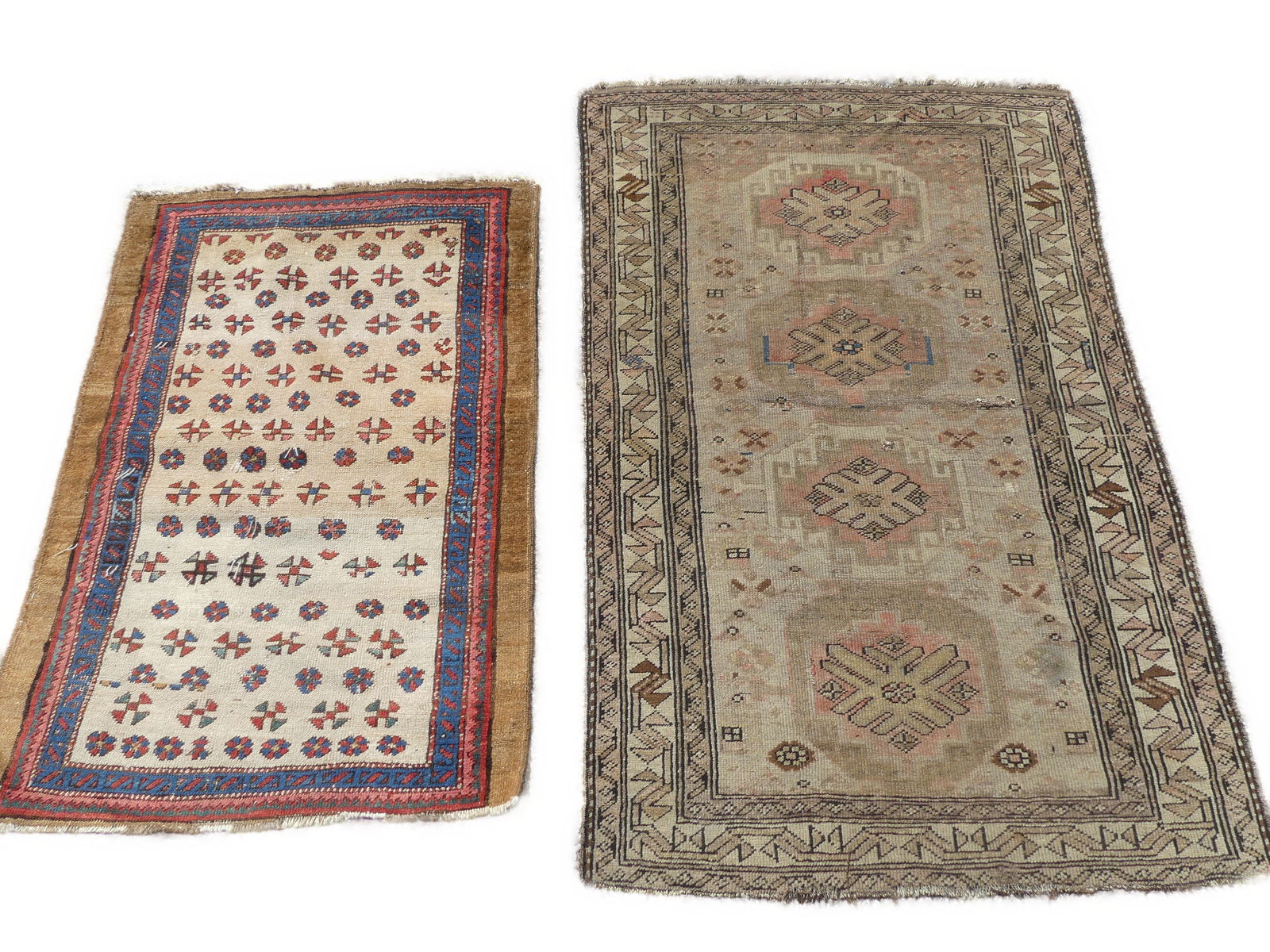 2 ANTIQUE ORIENTAL SCATTER RUGS (1 of 5)