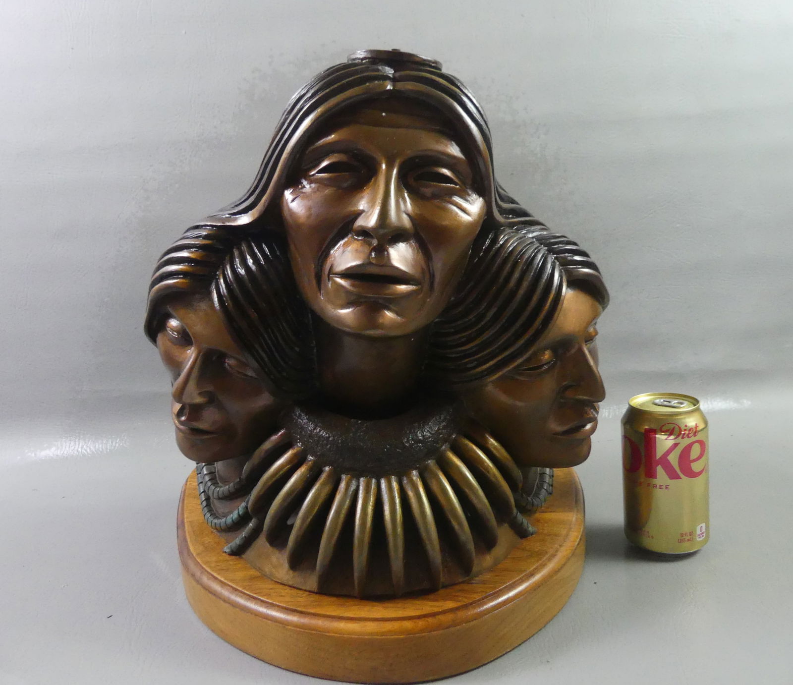 ADAM F. EAGLE  1988 BRONZE BUST - INDIANS (1 of 6)