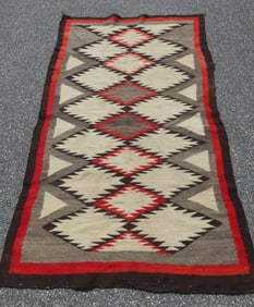 OLD NAVAJO RUG - 5 x 4 FT.
