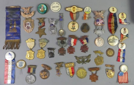 G.A.R. POST CIVIL WAR MEDALS & PINS