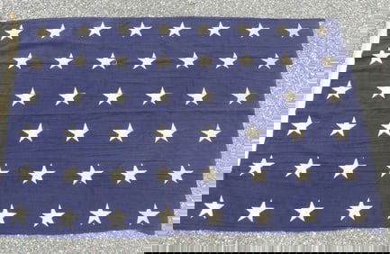USN ADMIRALS JACK 48 STAR FLAG