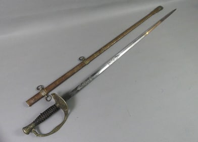 AMES MFG CO. ENGRAVED US SWORD