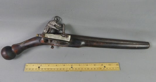 OTTOMAN EMPIRE INLAID FLINTLOCK PISTOL
