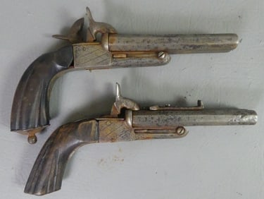 PAIR EUROPEAN DUELING PISTOLS