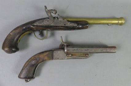 QUEEN ANNE PISTOL & PINFIRE GUN