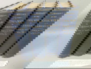 4 VOL. BOOKS - HISTORY OF THE CIVIL WAR