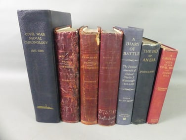 4 CIVIL WAR BOOKS & 3 VOLS. CONFEDERACY PAPERS