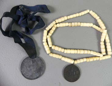 2 MEDALS: INDIAN WARS & GEORGE II