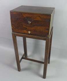 ROSEWOOD LAP DESK ON STAND