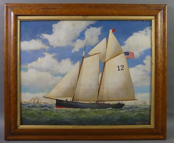D. FRAZIER-WOOD PAINTING - PILOT BOAT