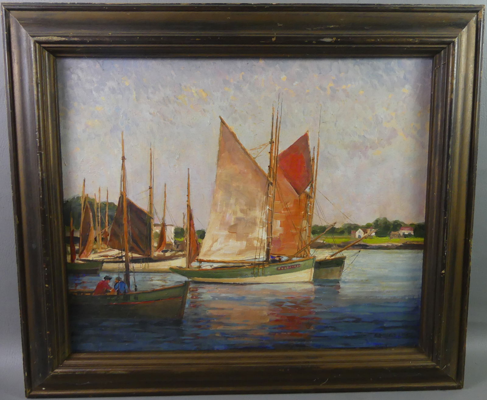 EDWIN LOCKE HARBOR PAINTING (1 of 4)