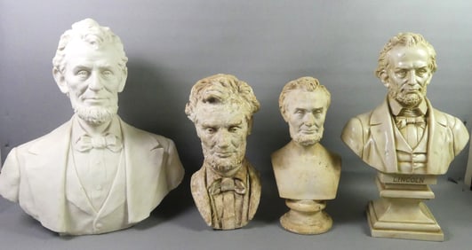 4 ABE LINCOLN BUSTS
