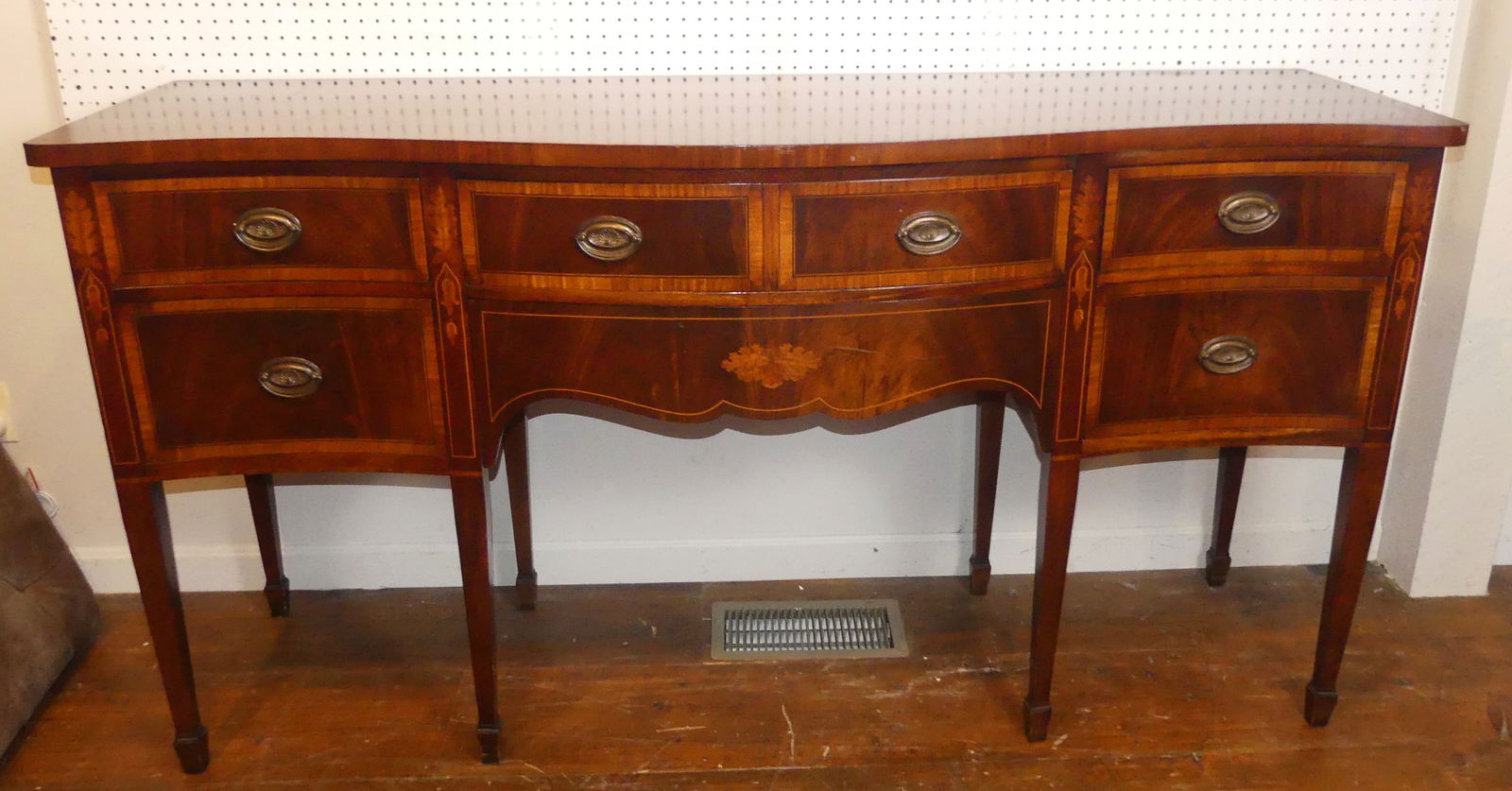 INLAID MAHOGANY 6 FT SIDEBOARD (1 of 4)
