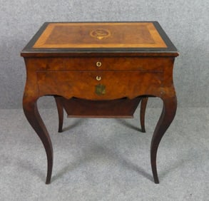 FRENCH INLAID SEWING TABLE