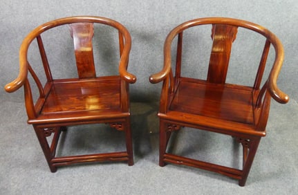 PR. CHINESE ROSEWOOD CHAIRS